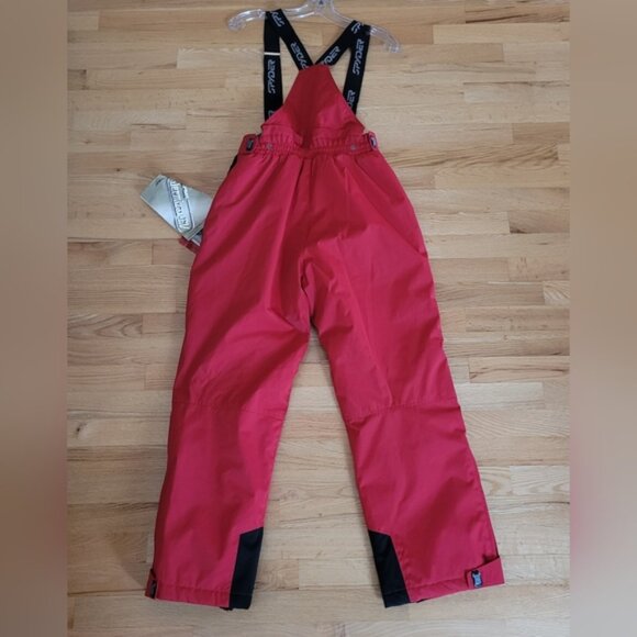 Spyder Vintage Bib Ski Pants Core Collection 2004 Red Black Deadstock New Small - Picture 3 of 7